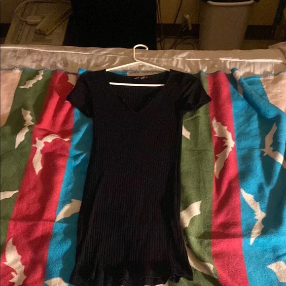 SHEIN | Dresses | Shein Black Ribbed Knit Dress | Poshmark